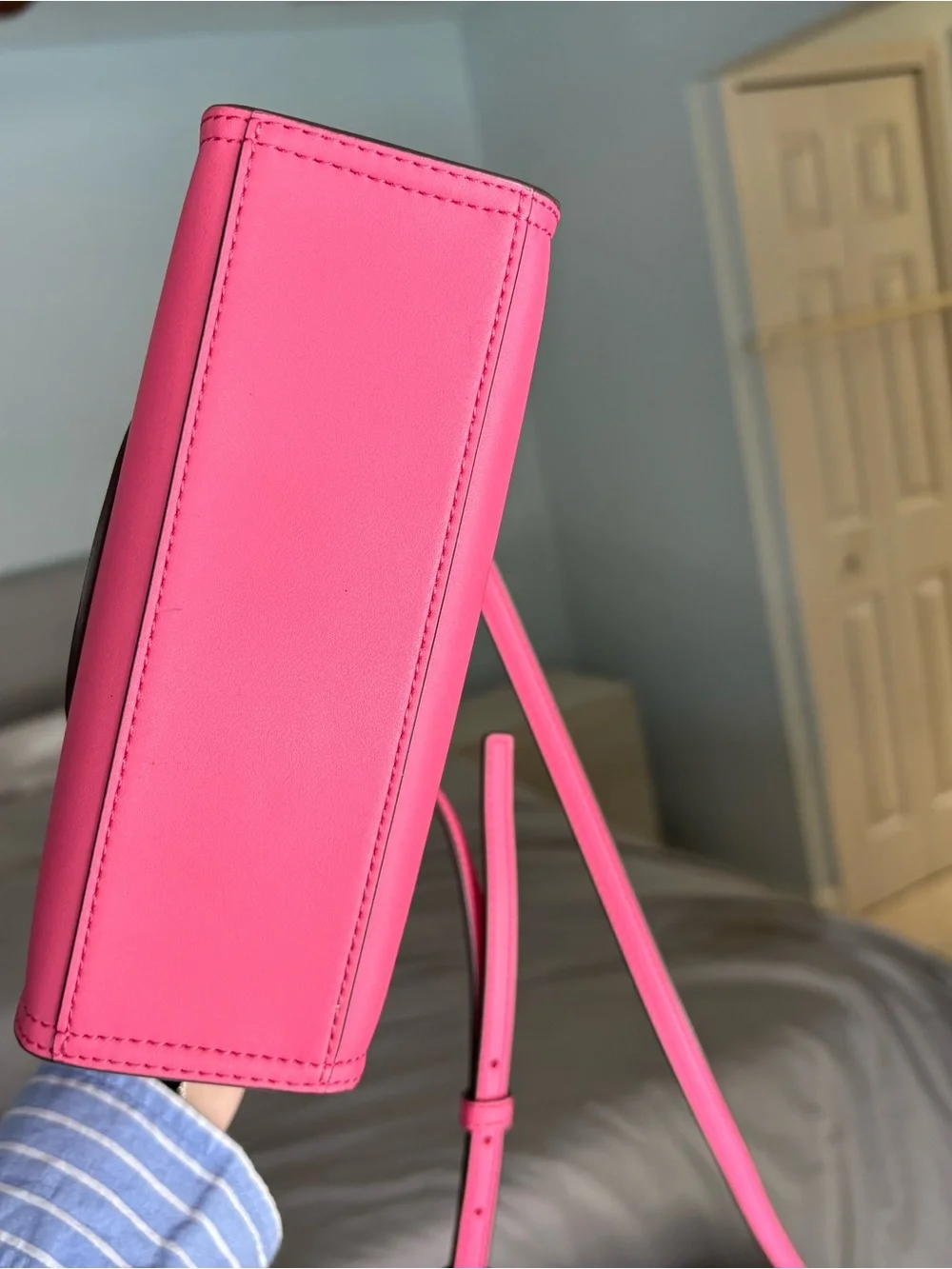 Tory Burch Pink Mini Ella Tote - Picture 4 of 6